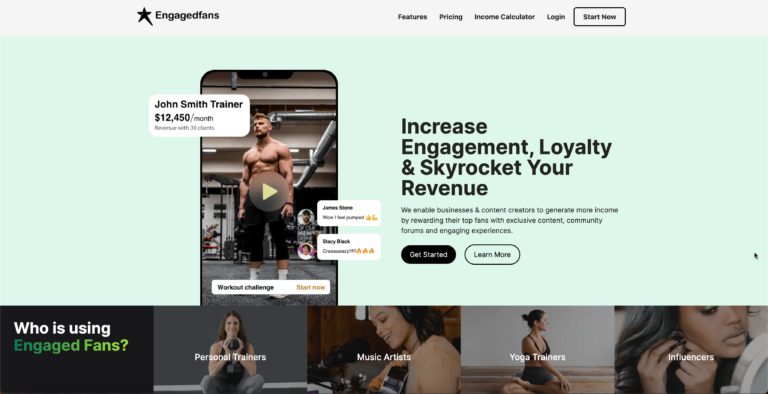 engagedfans - website